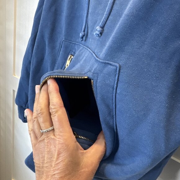 Aviator Nation Classic Pullover Hoodie Size M Vintage Caribbean Velvet Stripes - Picture 10 of 16